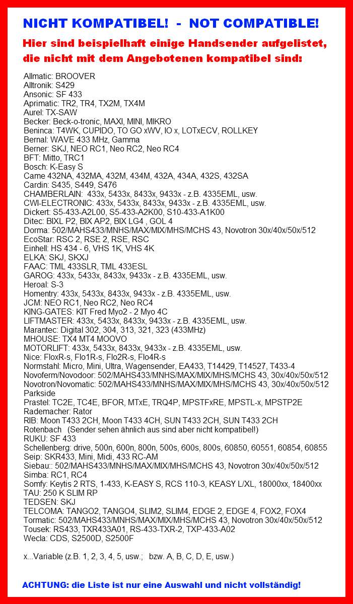 Handsender Cc Universal Ersatz Fernbedienung Handsender Fur Garagentoroffner Kfz Zentralverriegelungen Funksteckdosen Funk Schalter Dimmer Alarmanlagen Verschiedene Andere Handsender Mit 433mhz 4 Tasten 4 Kanal 433 Mhz Exakt 433